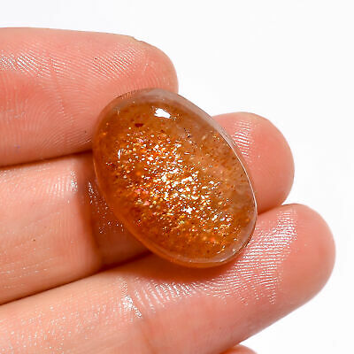 Red Sunstone Oval Shape Cabochon 100% Natural Loose Gemstone 23 Ct. 23x15x7 Mm