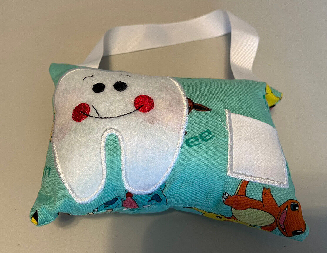 ~new Handmade Tooth Fairy Pillow W/ Mini Pocket Pokémon Theme