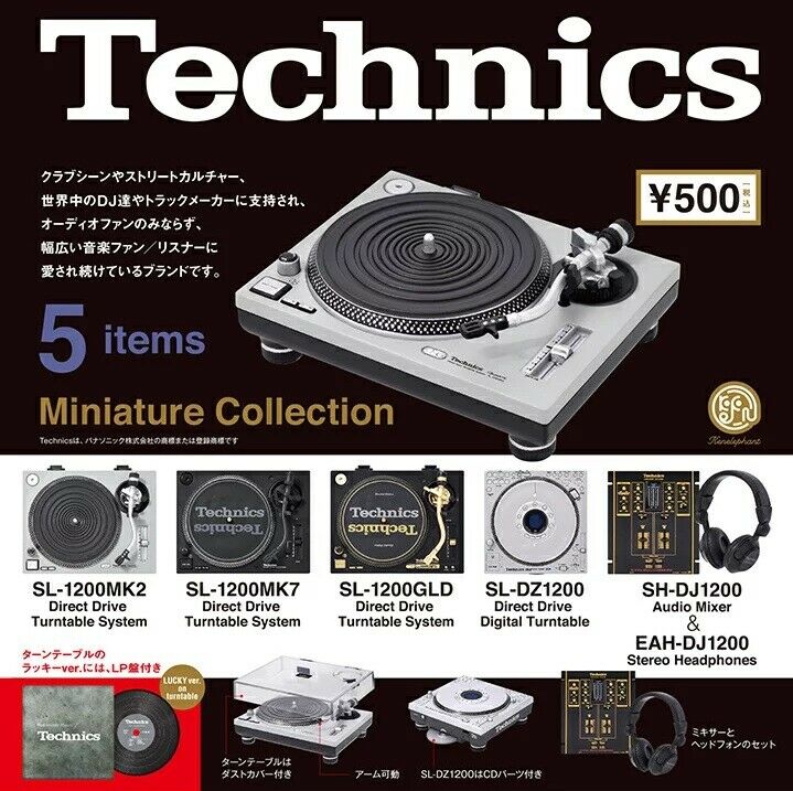 Technics Miniature Collection Complete Set Of All 5 Types Onkyo Rare Popular