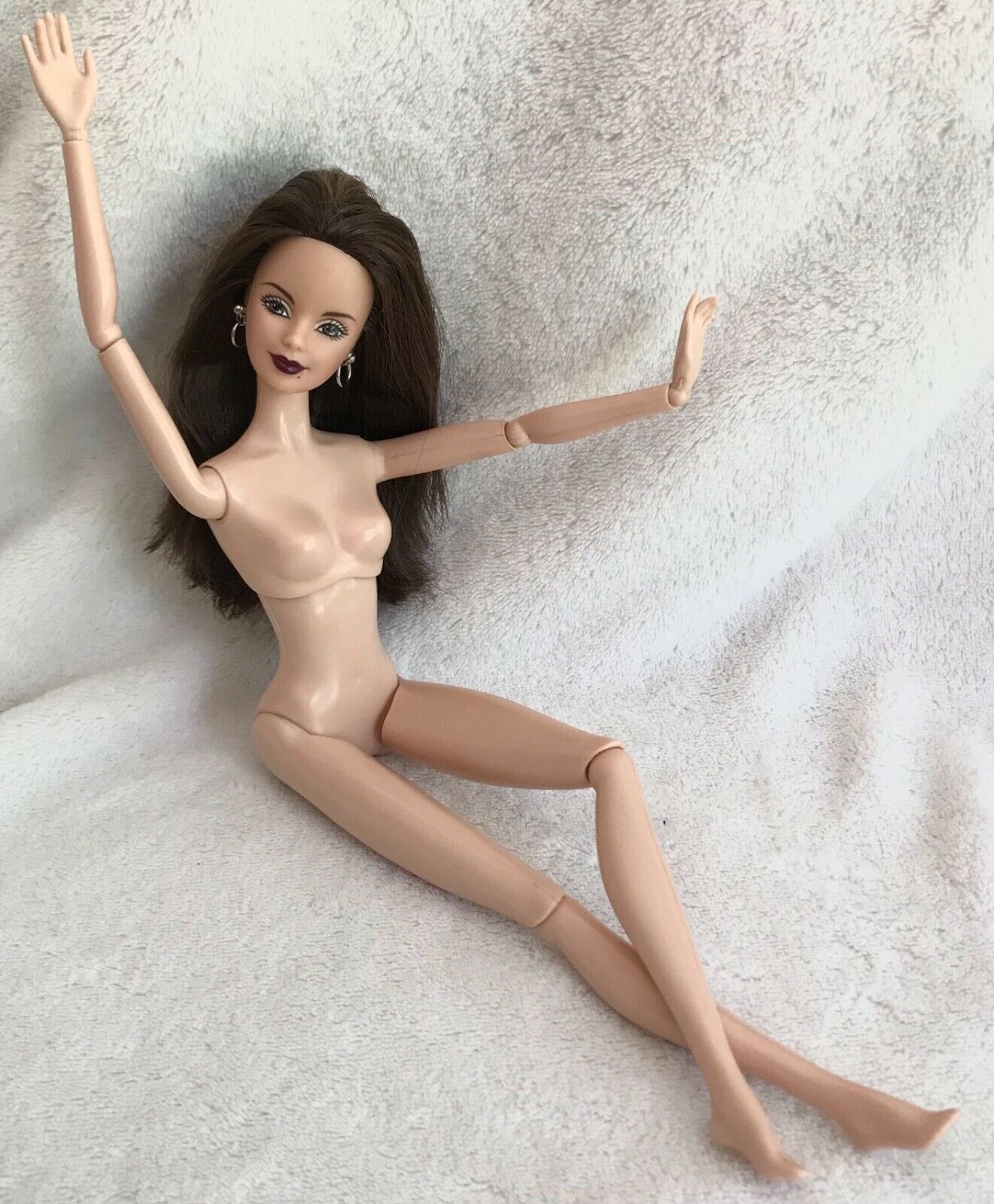 Barbie Nude Model Muse Doll Pale Brunette Jointed Articulated Harley Davidson