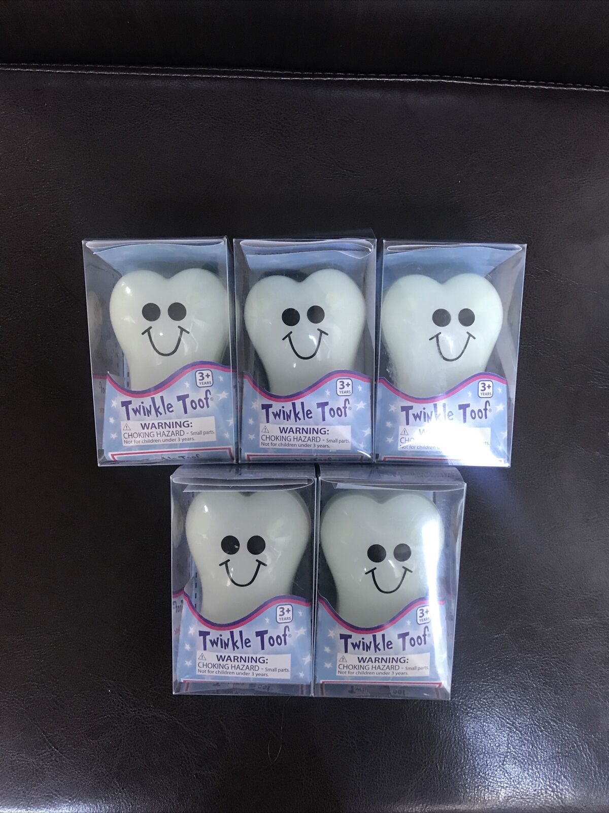 Twinkle Toof By Toysmith, Glow-in-the-dark Tooth Fairy Box, Set Of 5 Item 9102
