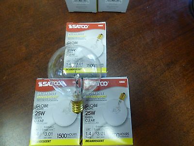 3 Three Satco 25 Watt Light Bulbs Fits Full Size Scentsy Warmers Free Ship