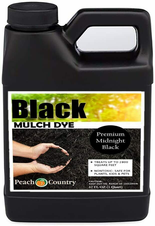 Peach Country Premium Black Mulch Color Concentrate - 2,800 Sq. Ft. 1 Quart