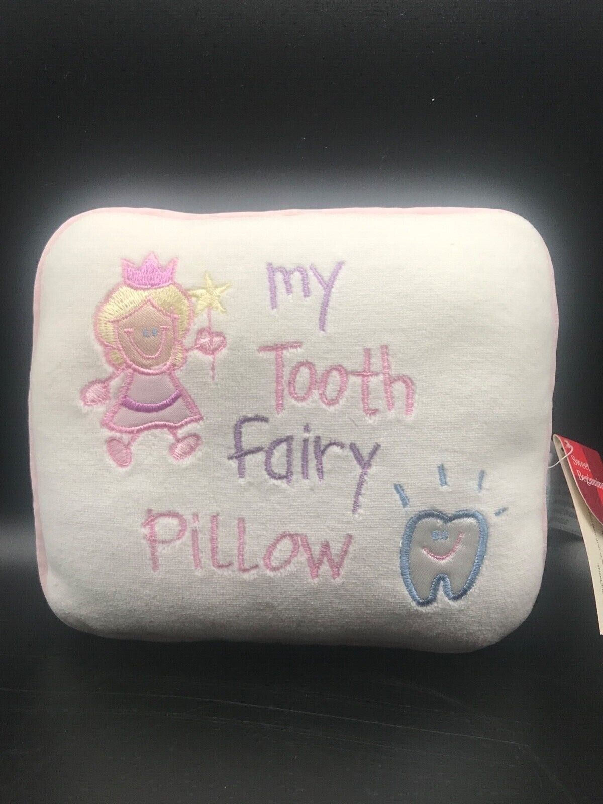 Baby Girl's White & Pink - "my Tooth Fairy Pillow", Yellow - Star Pocket, Nwt