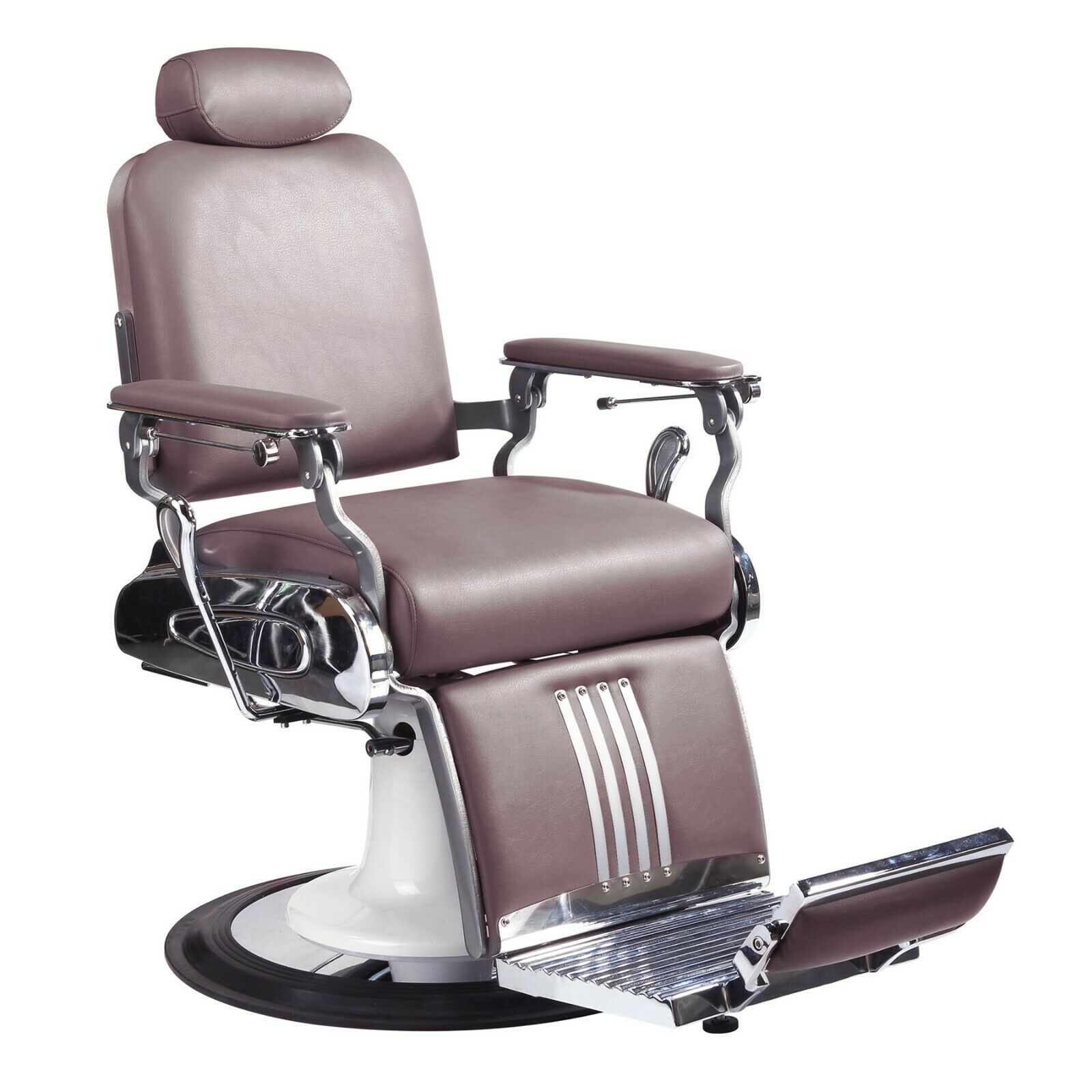 Professional High Quality Hydraulic Reclining Barber Chair Classic Vintage Brown