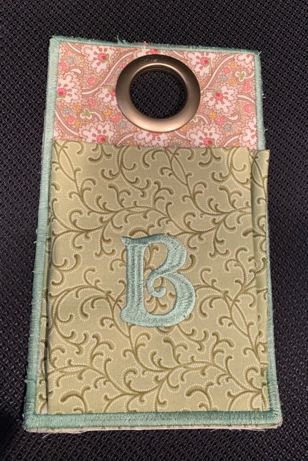Embroidered Tooth Fairy Phone Or Bed Post Or  Door Hanger With Pocket