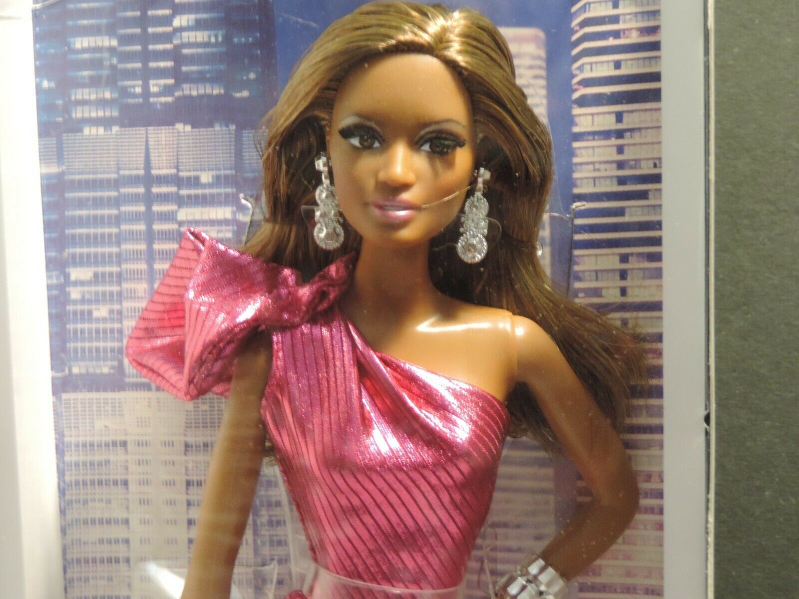 Barbie The Look City Shine Black Aa Doll Model Muse Collector Black Label - Nrfb