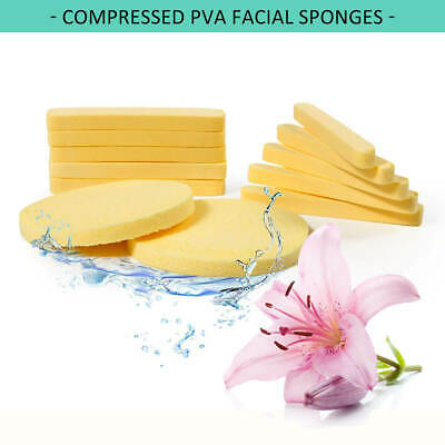 60 Pcs Compressed Pva Facial Sponges - Face Sponge For Makeup Removal (s0001x5)