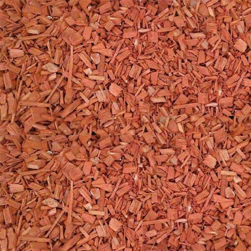 Bark Mulch & Wood Chips Rot Colour 1/2litre(0.1gallon)decorative