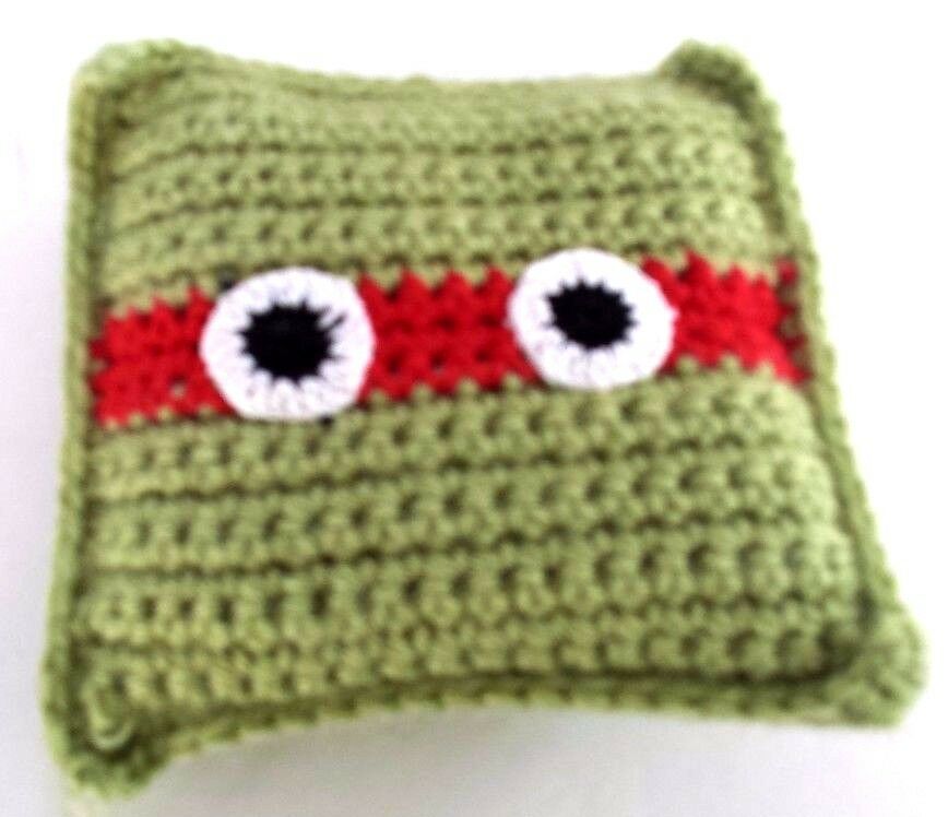 Turtle Tooth Fairy Pillow Handmade Crochet