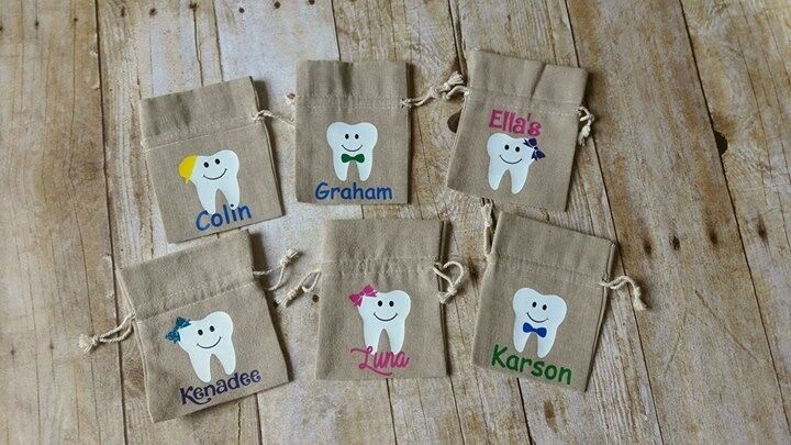 Tooth Fairy Bags Personalized Hand Made Child's Keepsake