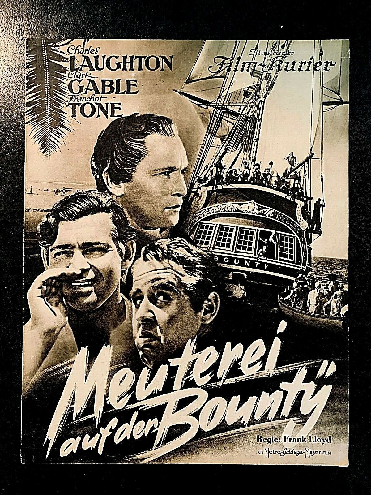 Mutiny On The Bounty 1935  - German Illustrated Film Courier No. 2520, 8 Pages