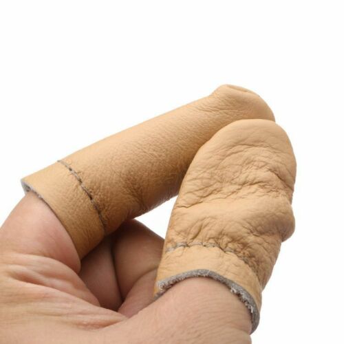 5pair Thumb Index Finger Leather Needle Sewing Craft Guard Protector Gloves Tool