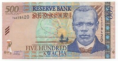 Malawi 500 Kwacha 2003 Pick 48 A Look Scans