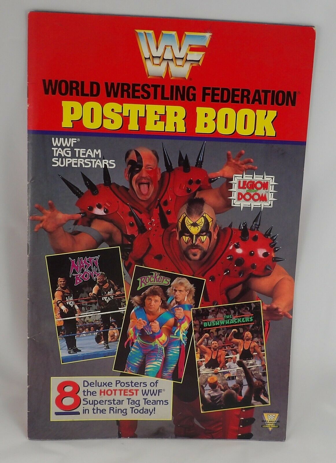 Wwf (wwe) Deluxe Poster Book Wwf Tag Team Superstars 1991 8 Posters Not Torn