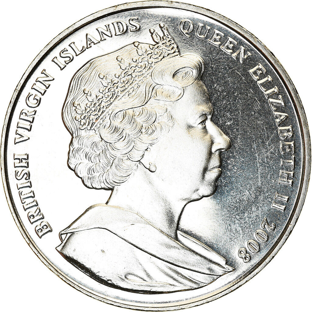 [#787196] Coin, British Virgin Islands, Dollar, 2008, Franklin Mint, Marie Tudor