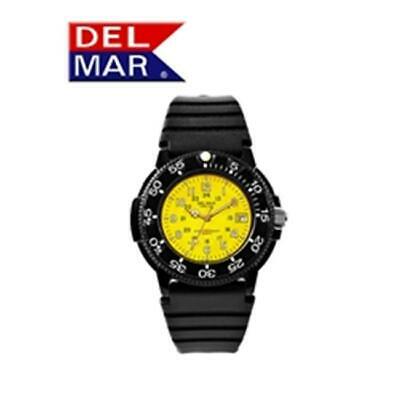 Del Mar 50248 Mens Dive 200 Yellow Dial Pu Watch