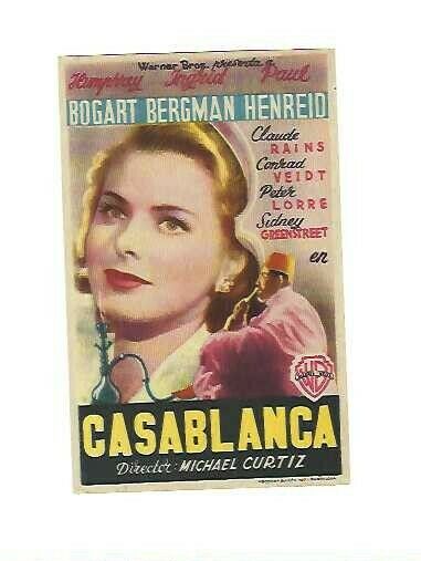 Casablanca, Ingrid Bergman, Humphrey Bogard, Herald