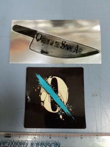 Queens Of The Stone Age 2005 & 2013 Promotional 2 Sticker Set New Old Stock