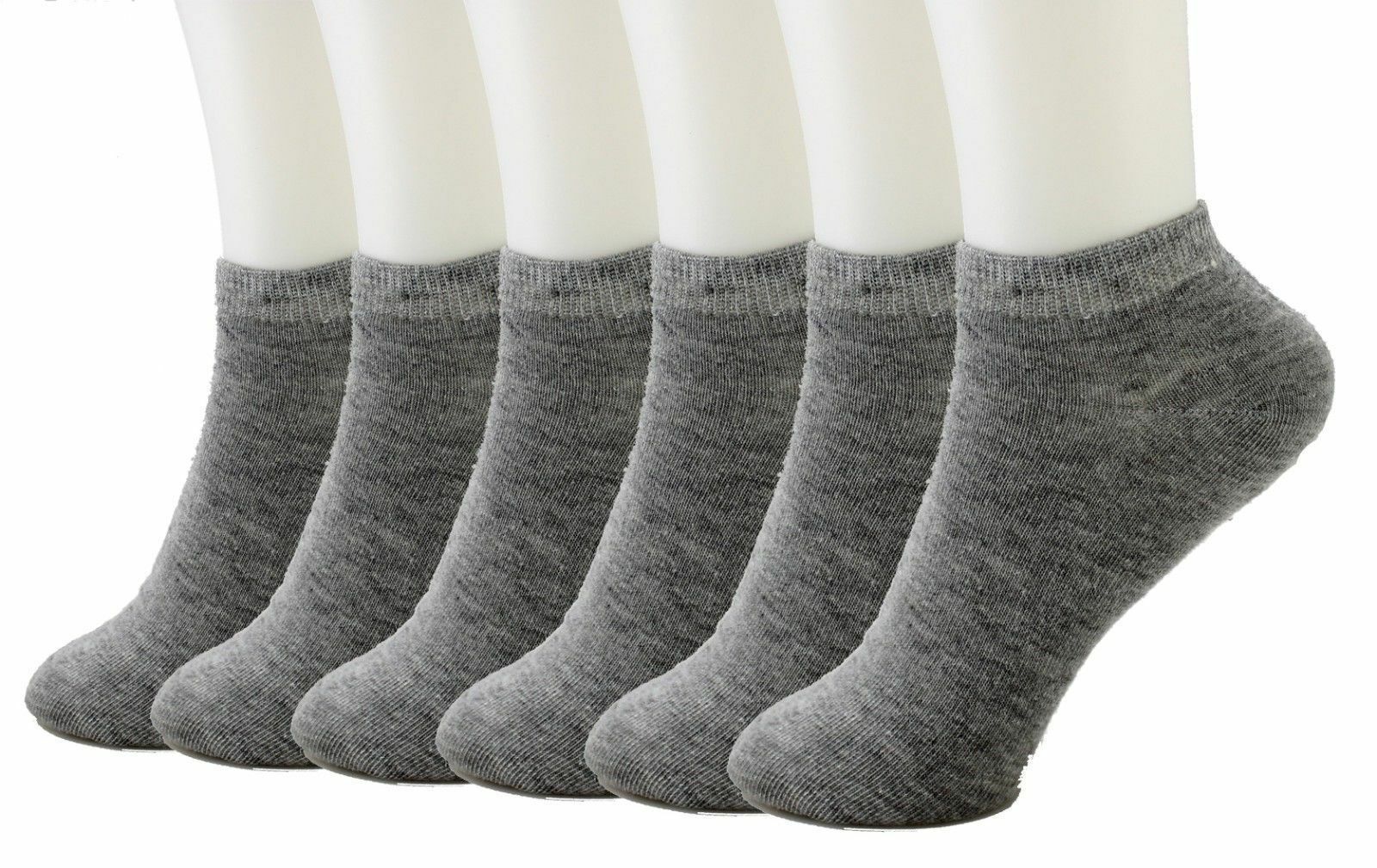 12 Packs Ankle Cool Socks Sport Mens Womens Size 10-13 Low Cut Lot Nwt#70033gray