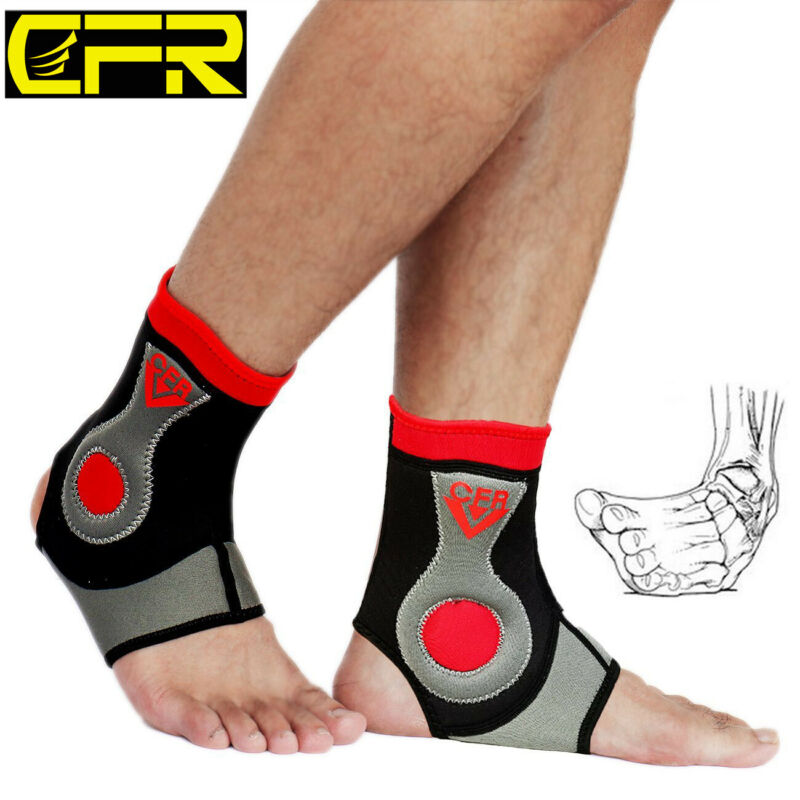 Cfr High Compression Ankle Support Paded Neoprene Sleeve Pullover Wrap Sock U3