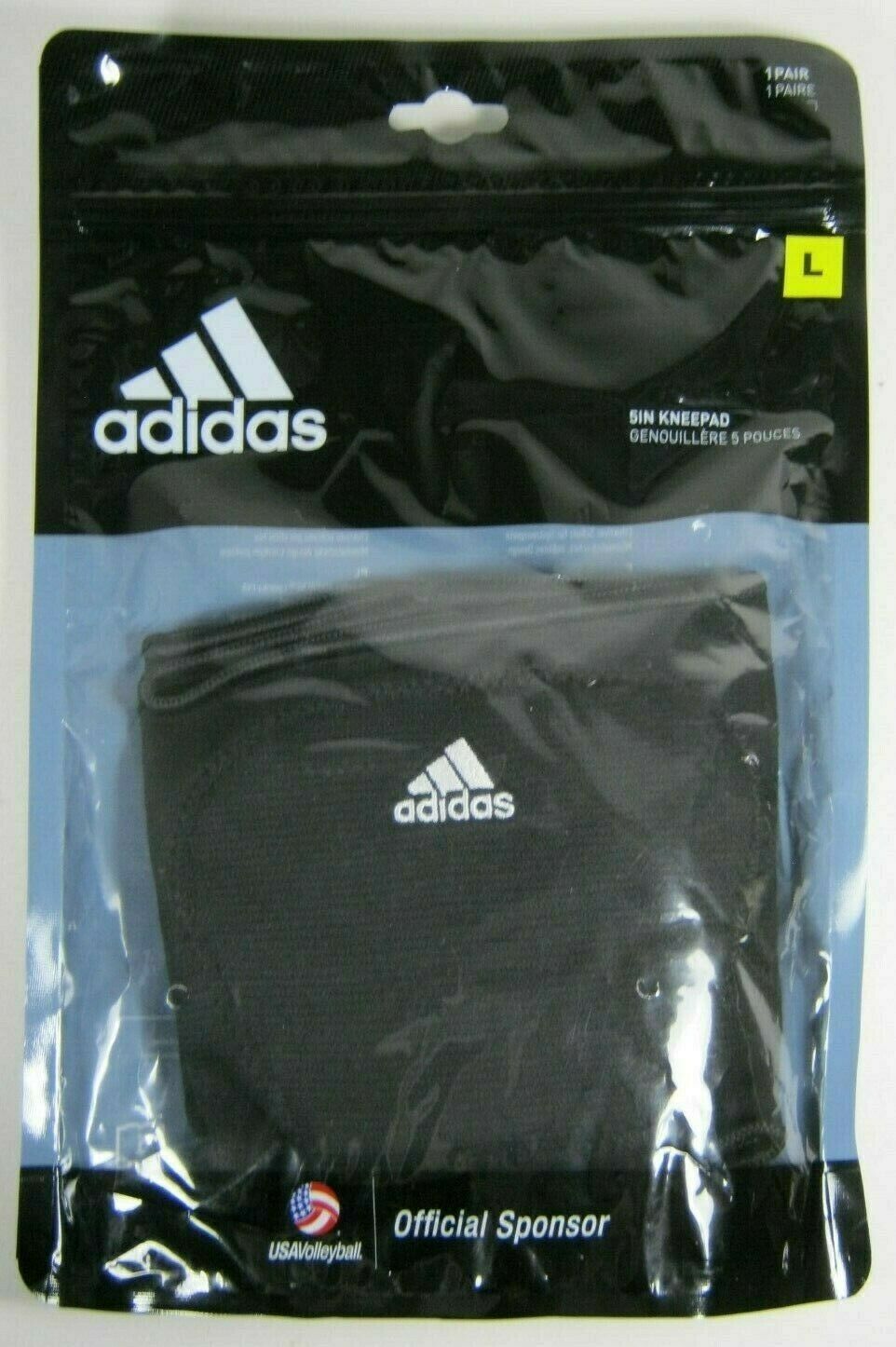 Adidas Climalite Volleyball 5-inch Knee Pads Black/white Men's Women's Large