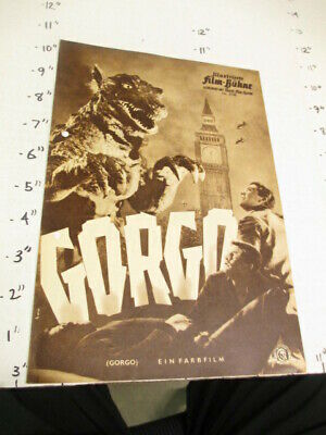 Film Buhne 1961 Photoplay Sci-fi Monster Movie Herald Book Gorgo Dinosaur Uk