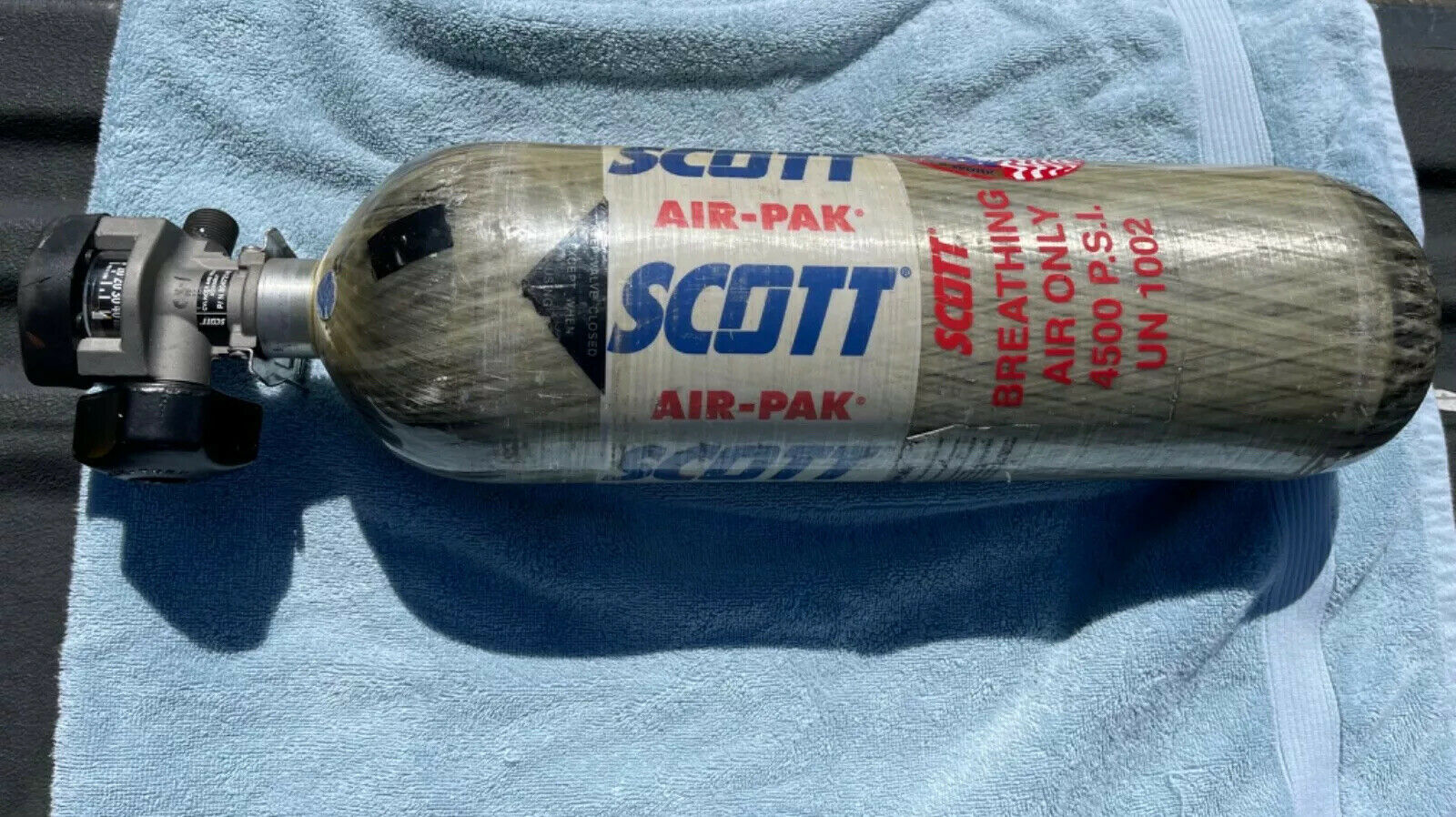 Scott 30 Min 4500psi Carbon Fiber Scba Bottle Cylinder Tank Air Gun Pcp Mfg 2001