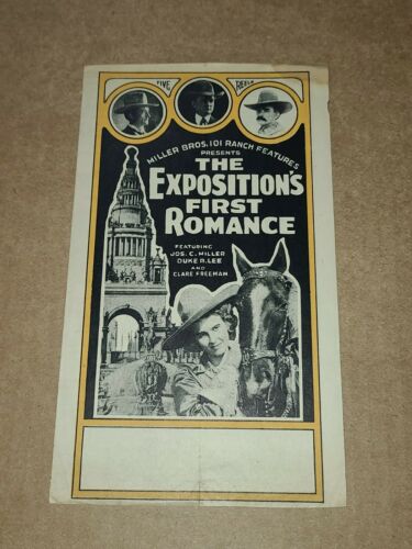 Miller Brothers 101 Ranch Wild West Movie Herald Panama Expo San Francisco 1915