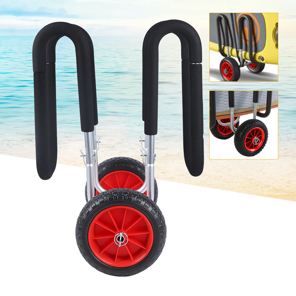 Paddle Board Carrier Cart Rack Snowboard Surfboard Transport Trolley Solid Wheel