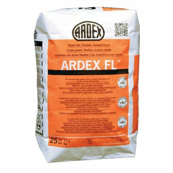 Ardex Fl Rapid Set, Flexible, High Performance Sanded Grout 25lb Bags