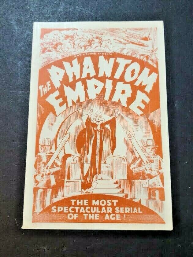 Phantom Empire Gene Autry Rare Orig Pressbook Herald Western Sci-fi Serial 1935