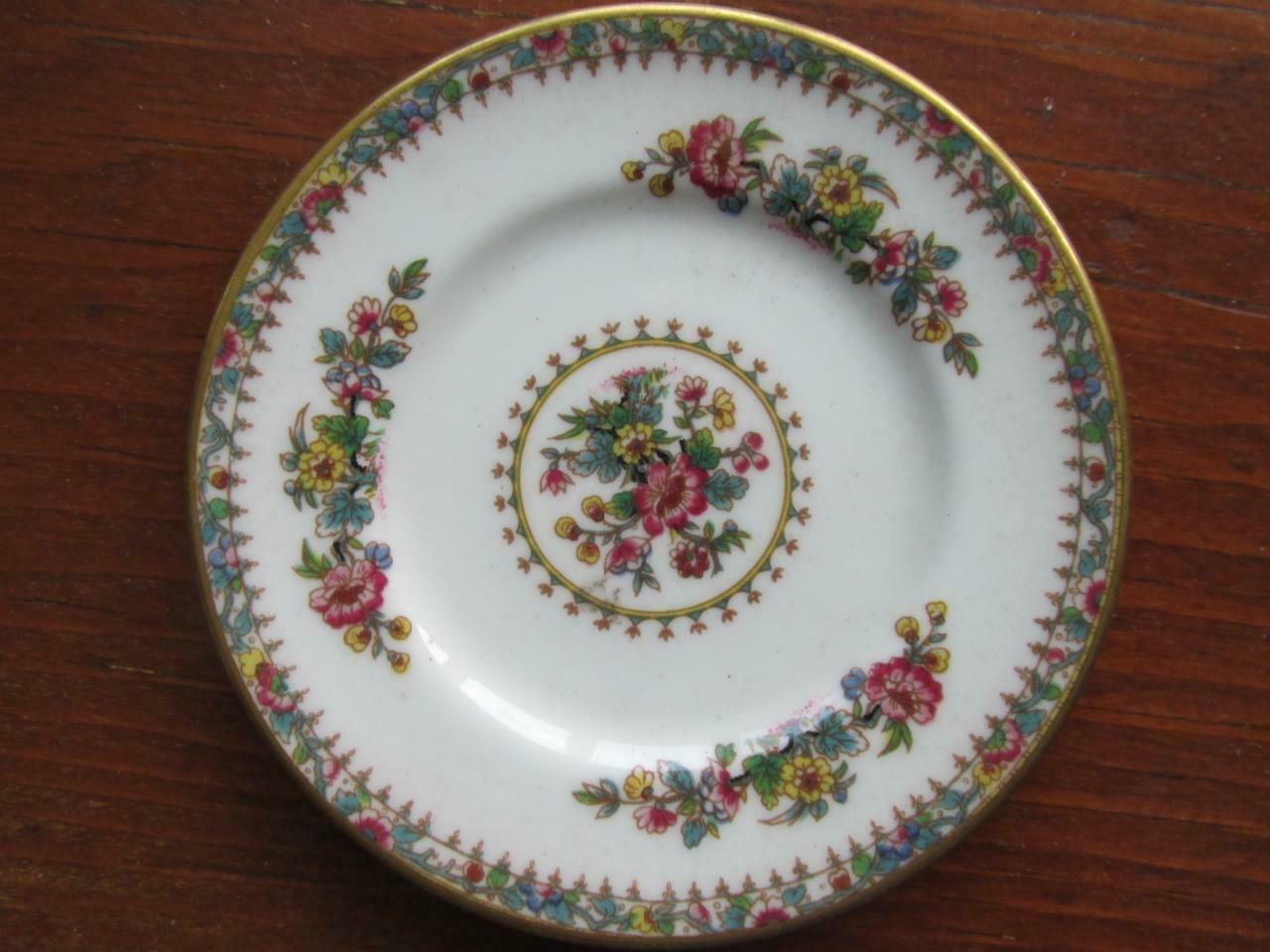 Vintage Coalport England Ming Rose Porcelain Butter Pat